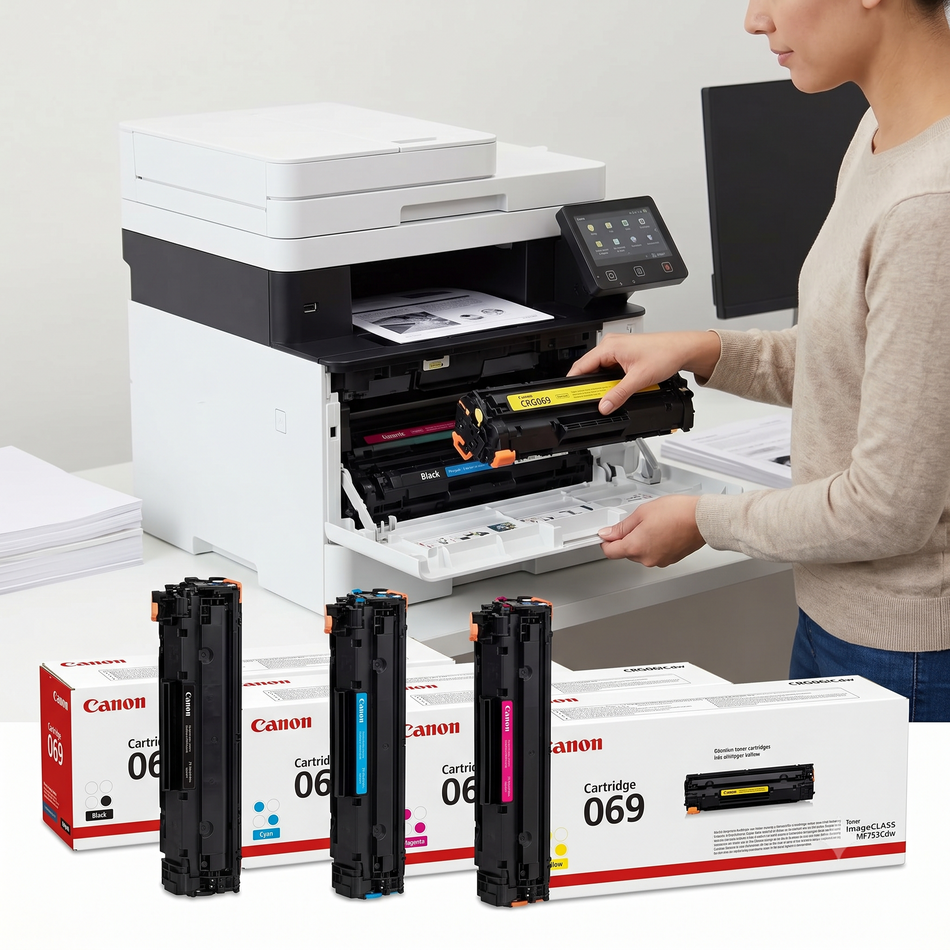 Canon CRG069 / CRG069H Toner Cartridge for imageCLASS MF752Cdw MF754Cdw LBP673Cdw