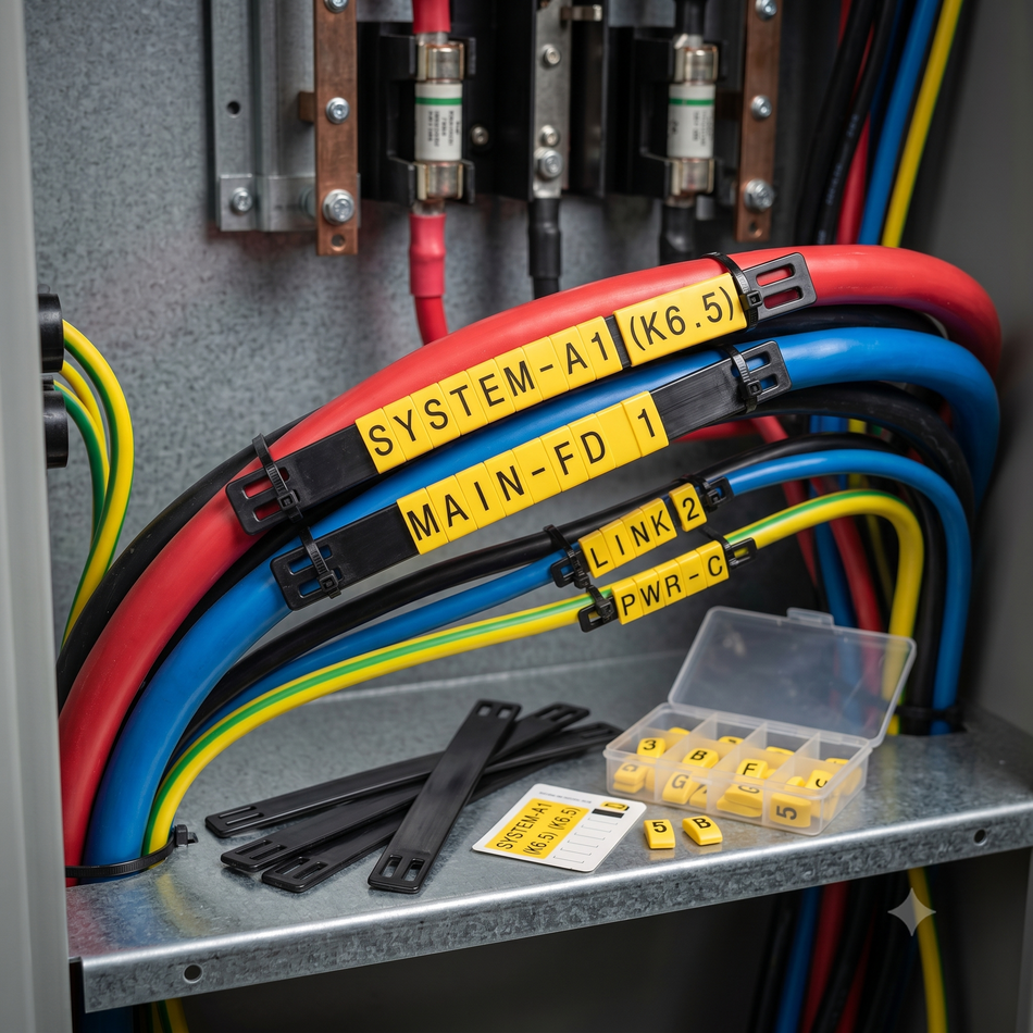 扎帶式電纜標記夾條系統 (Cable Tie-On Marker Carrier Strip System)